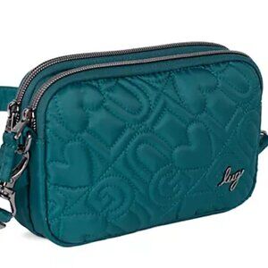NWT- LUG- COUPE LOVE LE CROSSBODY- Teal OR White